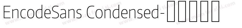 EncodeSans Condensed字体转换